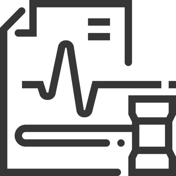 Assurance Document Healthcare Law Icon Outline Style — Stock Vector