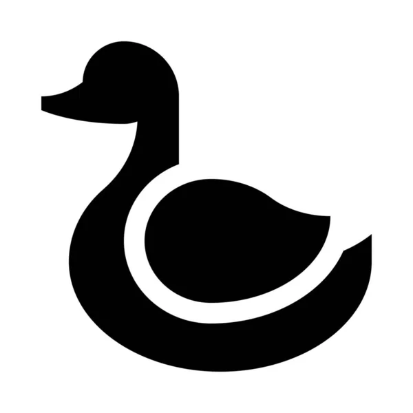 动物天鹅鸭图标 — 图库矢量图片