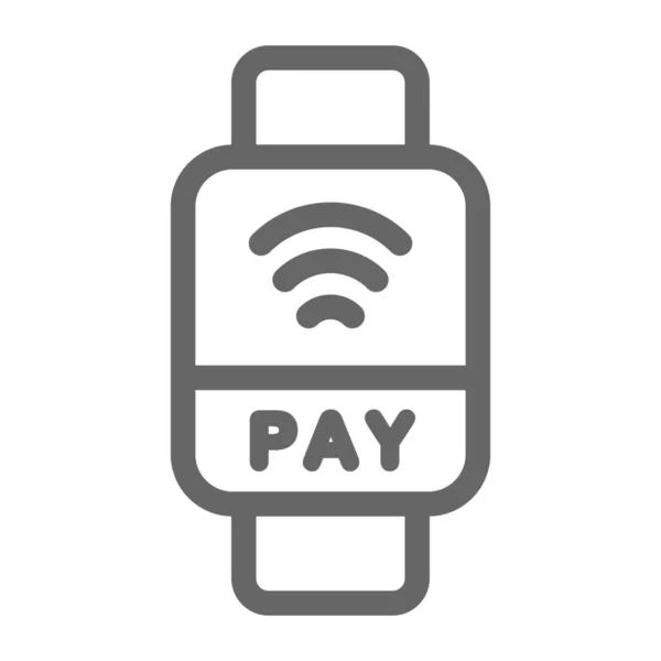 Icona Contactless Pay Scan — Vettoriale Stock