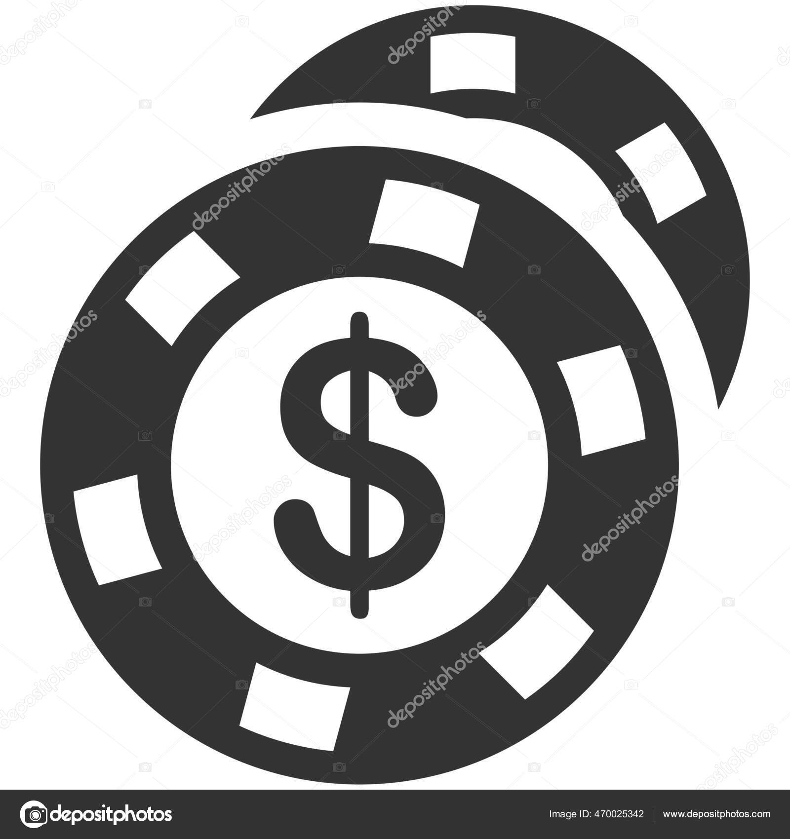 カジノゲームルームはソリッドスタイルでアイコンを再生 ストックベクター C Iconfinder