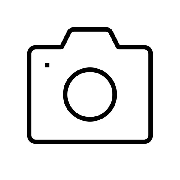 Иконка Фотоаппарата Стиле Абрис — стоковый вектор