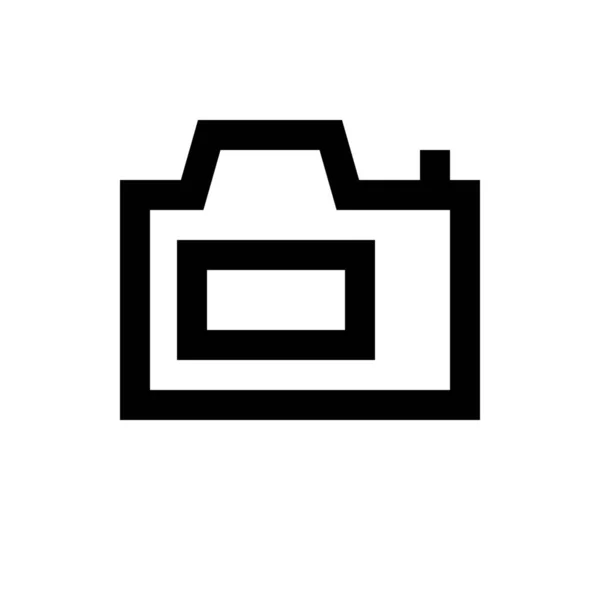 Back Camera Device Icon Outline Style — 스톡 벡터