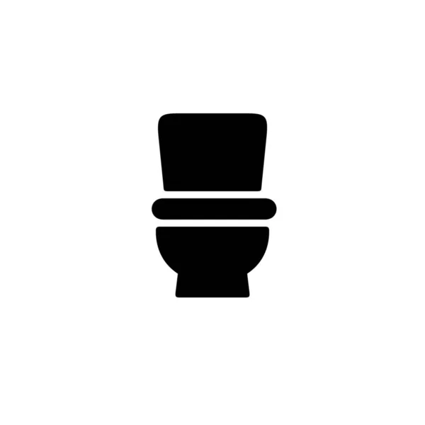 Badkamer Toilet Hygiëne Icoon Solid Stijl — Stockvector