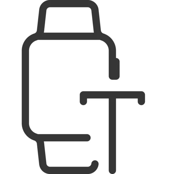 Mobiles Symbol Für Den Gerätebrief Outline Stil — Stockvektor