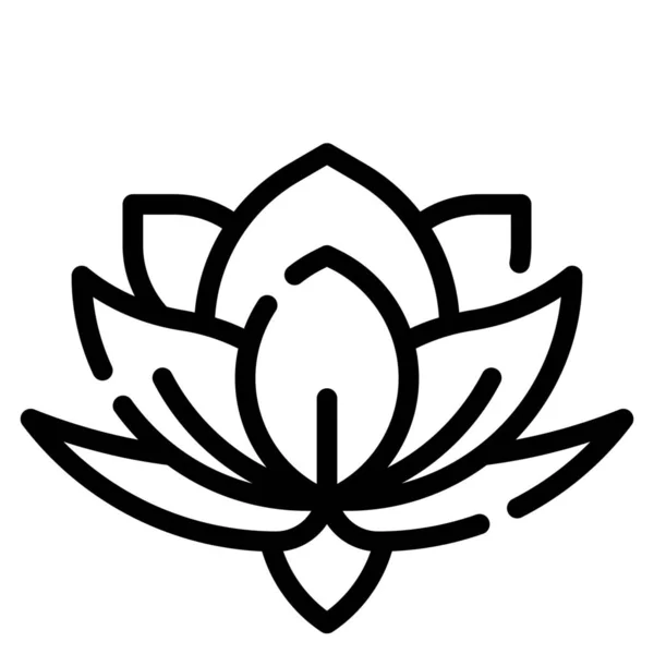Blütenbuddha Diwali Ikone — Stockvektor