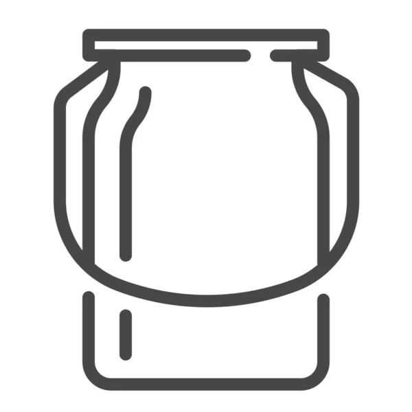 Barrel Bucket Dairy Icon Outline Style — Stock Vector