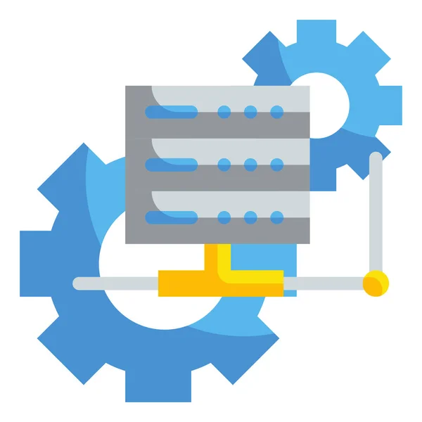 Icoon Computerdatasysteem — Stockvector