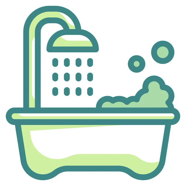 Bathroom Bathtub Clean Icon — Stock Vector