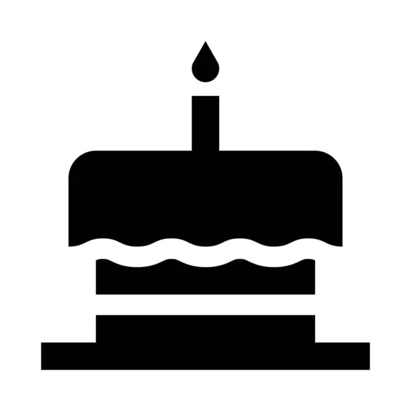 Икона Десерта День Рождения — стоковый вектор