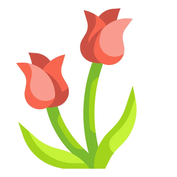 复活节花卉植物区系图标 — 图库矢量图片