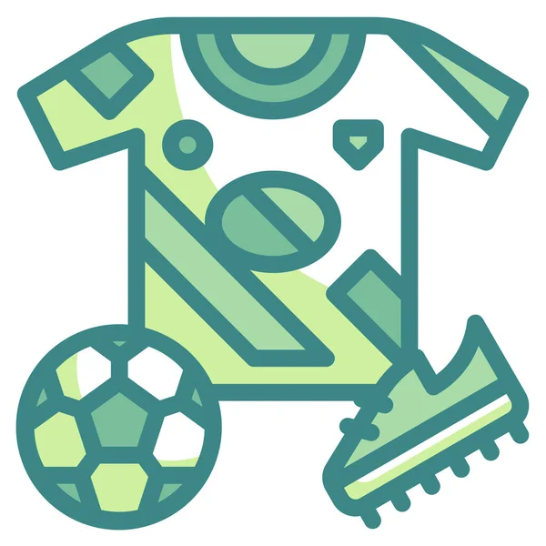 Jersey Fútbol Fútbol Icono — Vector de stock