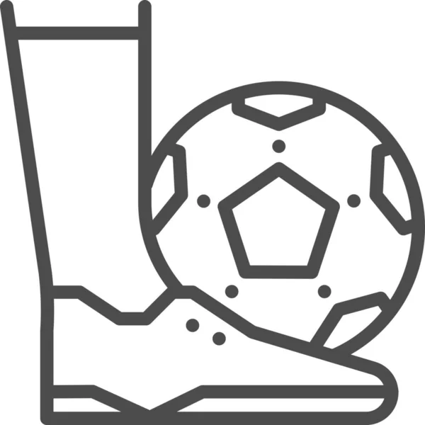 Футбольний Футзальний Значок Футбольній Футбольній Категорії — стоковий вектор