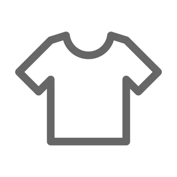 Kleidung Shirt Symbol Outline Stil — Stockvektor
