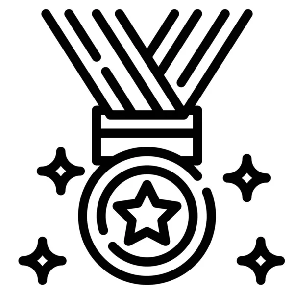Premio Campeón Medalla Icono — Archivo Imágenes Vectoriales