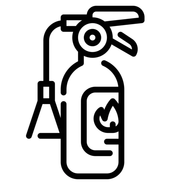 Brandblusserpictogram Voor Noodgevallen — Stockvector