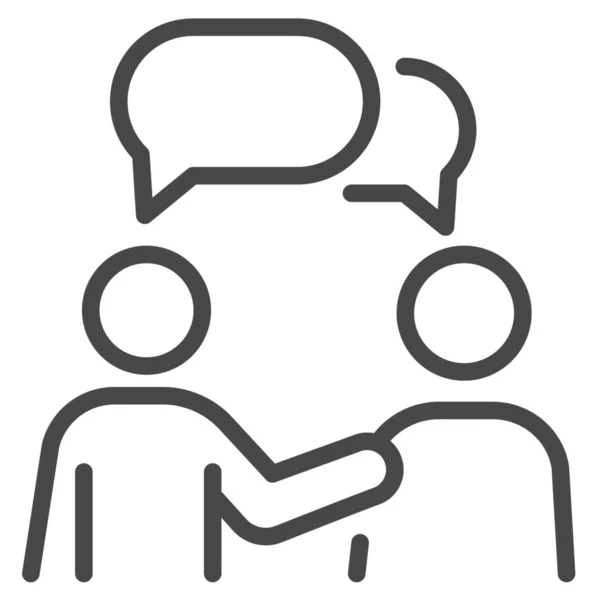 Icono Conversación Conferencia Chat Categoría Negocios Gestión — Archivo Imágenes Vectoriales
