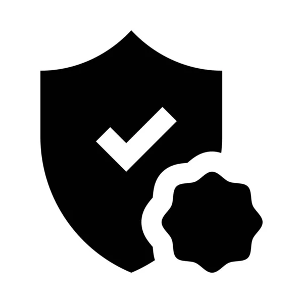 Vérifier Icône Protection Garde — Image vectorielle