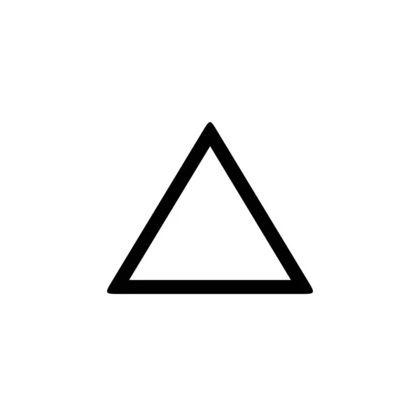 Photofilter Schärfen Dreieck Symbol Solid Stil — Stockvektor