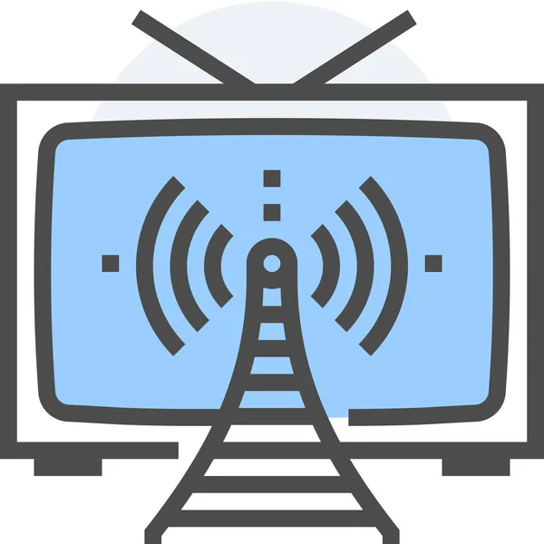 Иконка Онлайн Телевидения — стоковый вектор