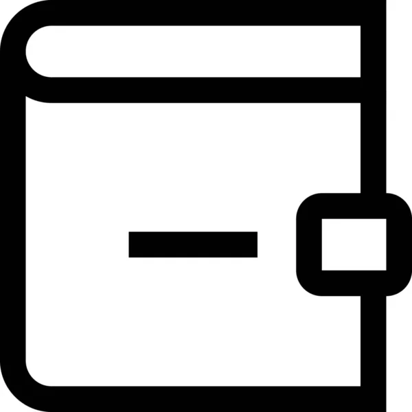 Кредитна Картка Мінус Піктограма Типу Платежу Стилі Контур — стоковий вектор
