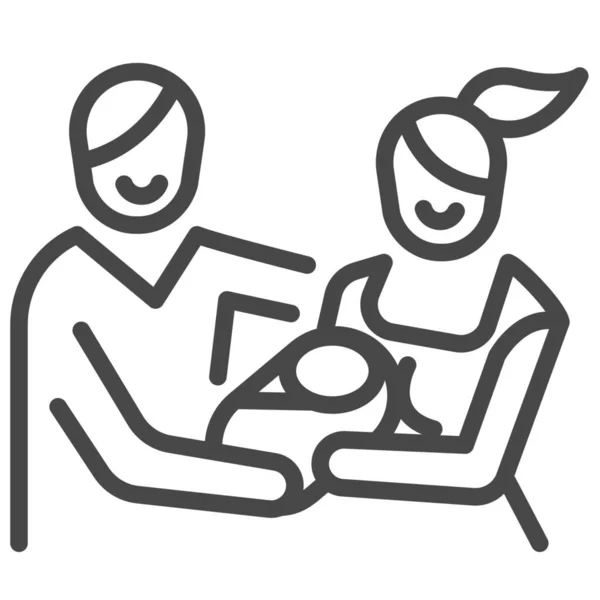 Ícone Família Ciclo Bebê — Vetor de Stock