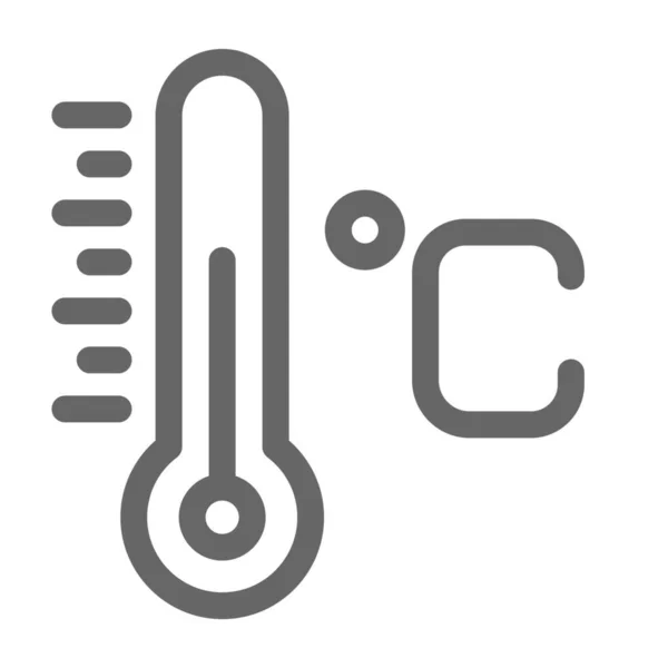Celsius Previsione Temperatura Icona — Vettoriale Stock
