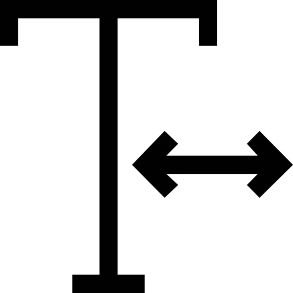 Fet Format Kursiv Ikon Konturstil — Stock vektor