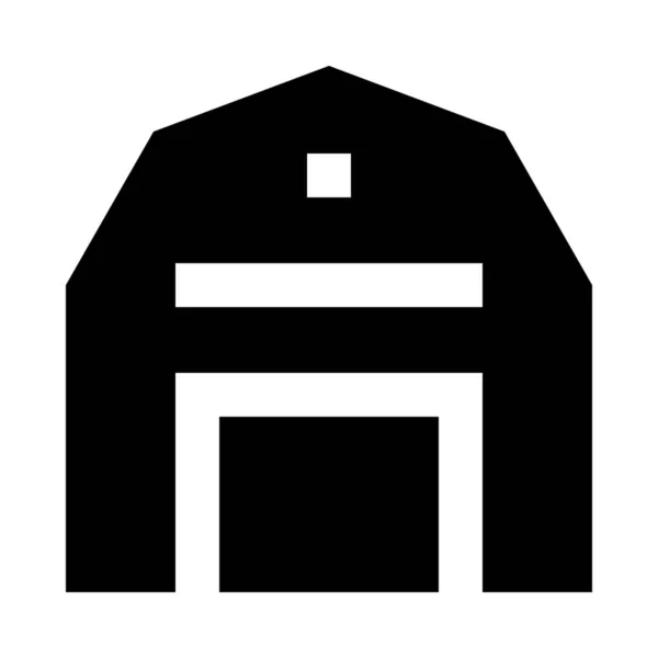 Στάβλο Κτίριο Αγρόκτημα Εικονίδιο — Διανυσματικό Αρχείο