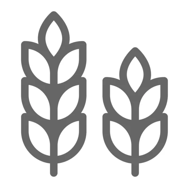 Korn Spannmål Ikon Kategorin Mat Dryck — Stock vektor