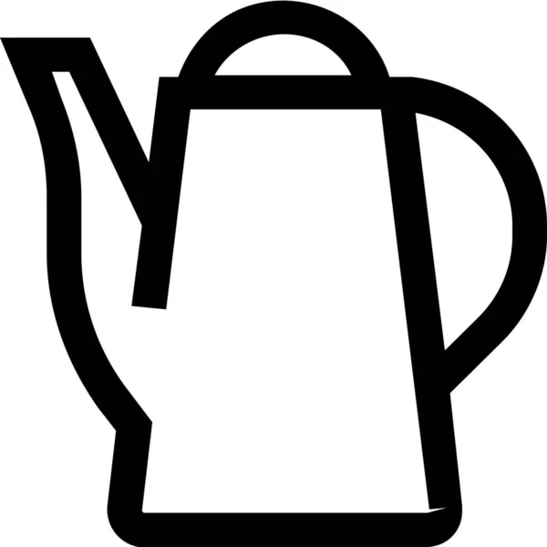 Drinken Voedsel Kruid Pictogram Outline Stijl — Stockvector