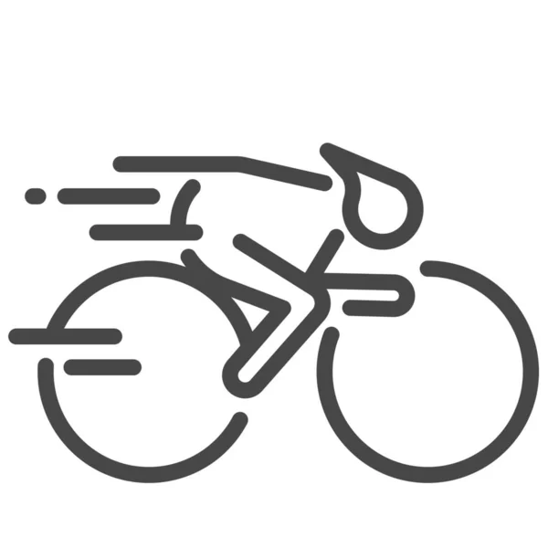 Bicicleta Ciclismo Francia Icono Estilo Esquema — Archivo Imágenes Vectoriales