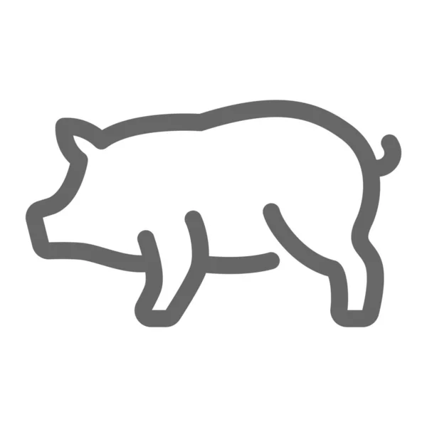 Fleischschwein Ikone — Stockvektor