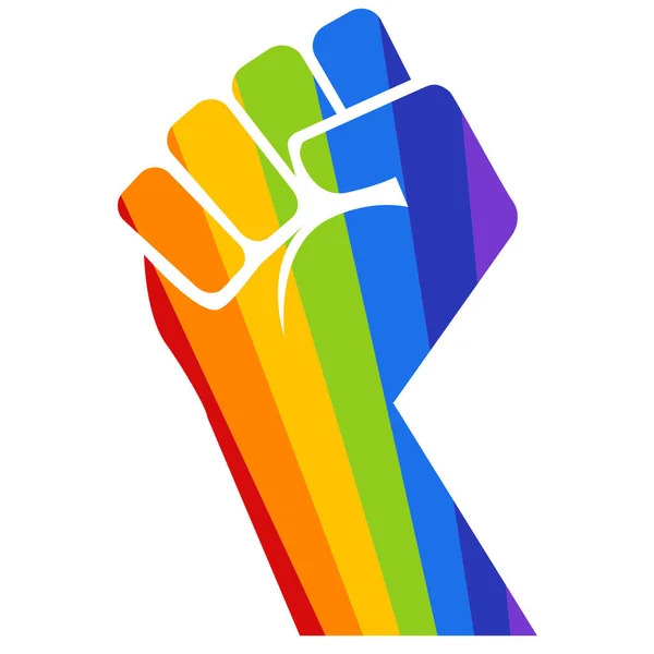 Gay Gay Hand Εικονίδιο Επίπεδο Στυλ — Διανυσματικό Αρχείο