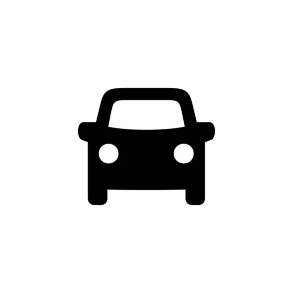 Icono Viaje Eléctrico Coche Estilo Sólido — Vector de stock