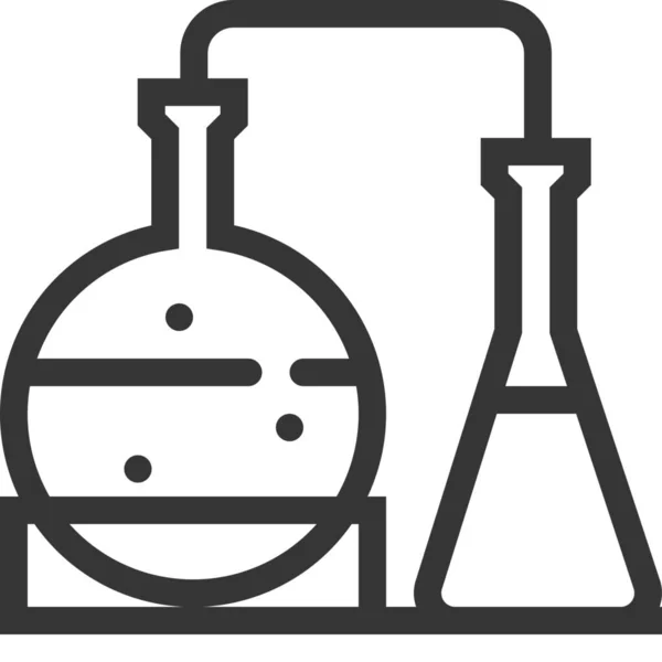 Chemická Ikálie Zkumavky — Stockový vektor