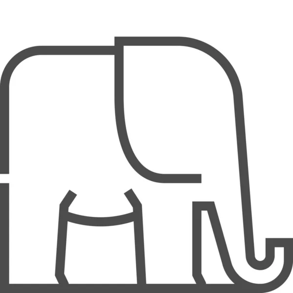 Conservatisme Éléphant Libre Marché Icône Dans Catégorie Culture Communautés — Image vectorielle