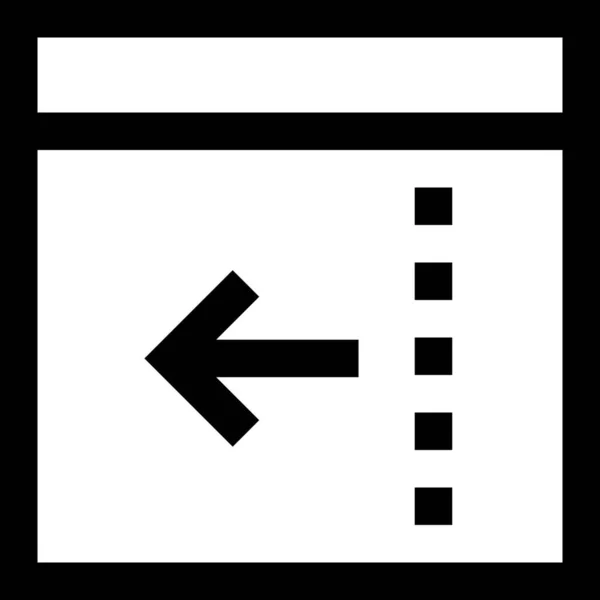 Coder Computer Icon Outline Stil Ausrichten — Stockvektor