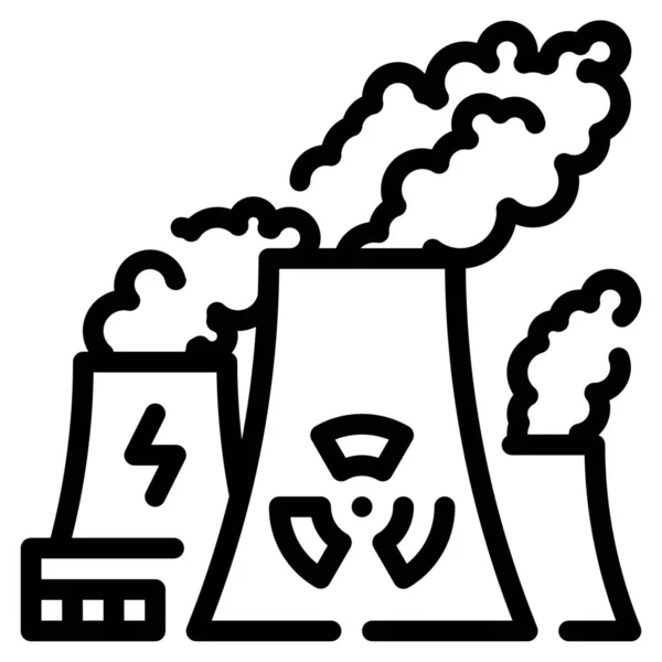 Енергетична Інноваційна Ядерна Ікона — стоковий вектор