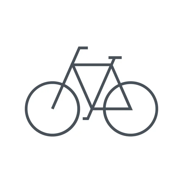 Ποδήλατο Ποδήλατο Εικονίδιο Της Πόλης Στυλ Περίγραμμα — Διανυσματικό Αρχείο