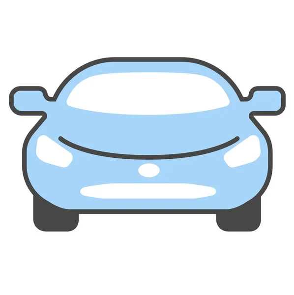 Car Holiday Road Icon Filled Outline Style — Stock Vector