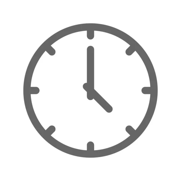 Reloj Fecha Horario Icono Signos Categoría Símbolos — Vector de stock