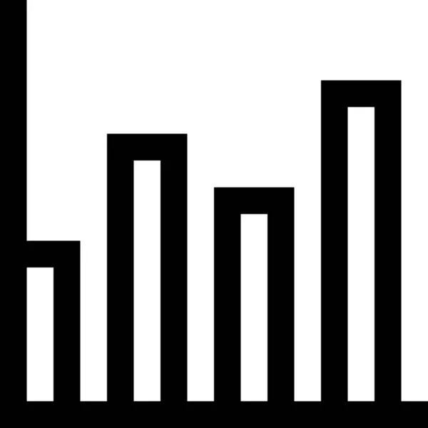 Gráfico Gráfico Diagrama Gráfico Ícone Estilo Esboço — Vetor de Stock