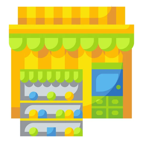 Building Consumables Grocery Icon — Stock Vector