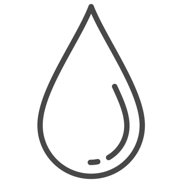 Flüssige Feuchtigkeit Reines Symbol Outline Stil — Stockvektor