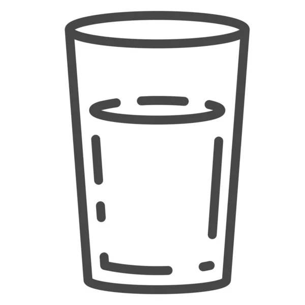 Pít Skleněné Tekuté Ikony Stylu Obrysu — Stockový vektor
