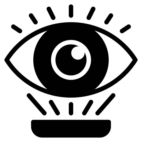 Icône Optique Interface Oeil — Image vectorielle