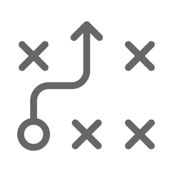 Start Planung Flow Symbol — Stockvektor