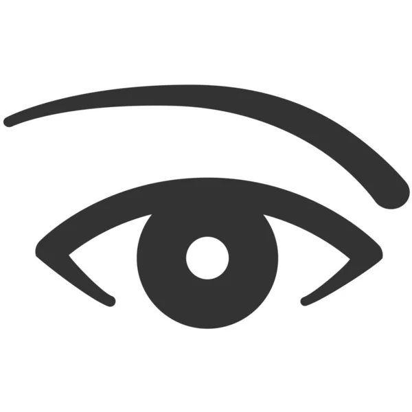 Augenlidchirurgie Augenlidkorrektur Symbol Soliden Stil — Stockvektor