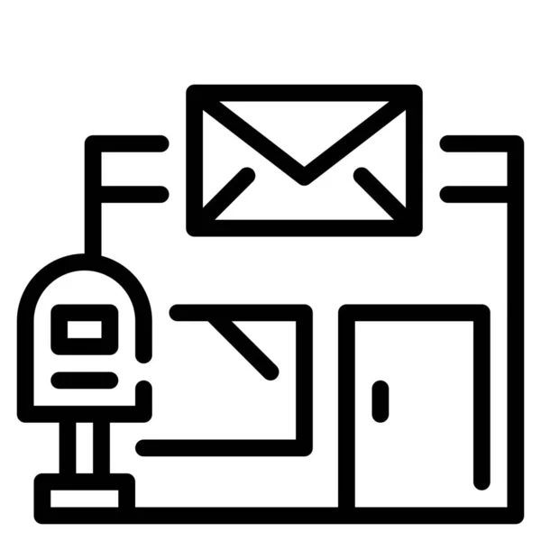 的形式构建邮件办公室图标 — 图库矢量图片