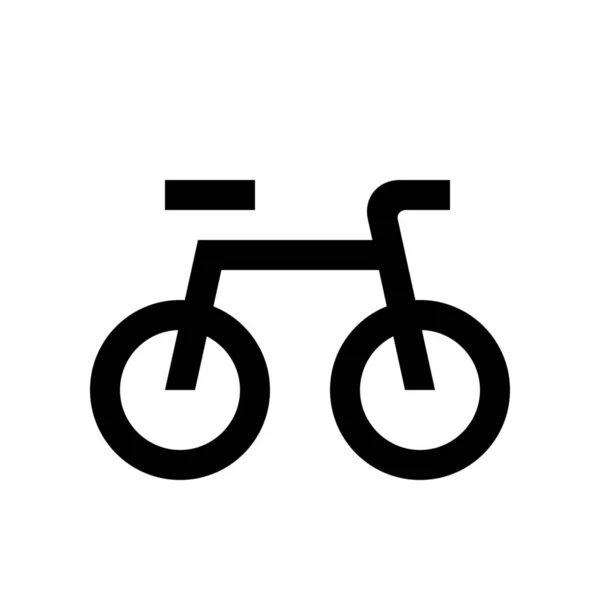 Bicicleta Bicicleta Icono Tránsito Estilo Esquema — Vector de stock